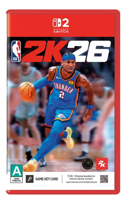 NBA 2K26 Fi­SICO NINTENDO SWITCH 2 NSW2 DEPORTES 2025 VISUAL CONCEPTS GRADO A