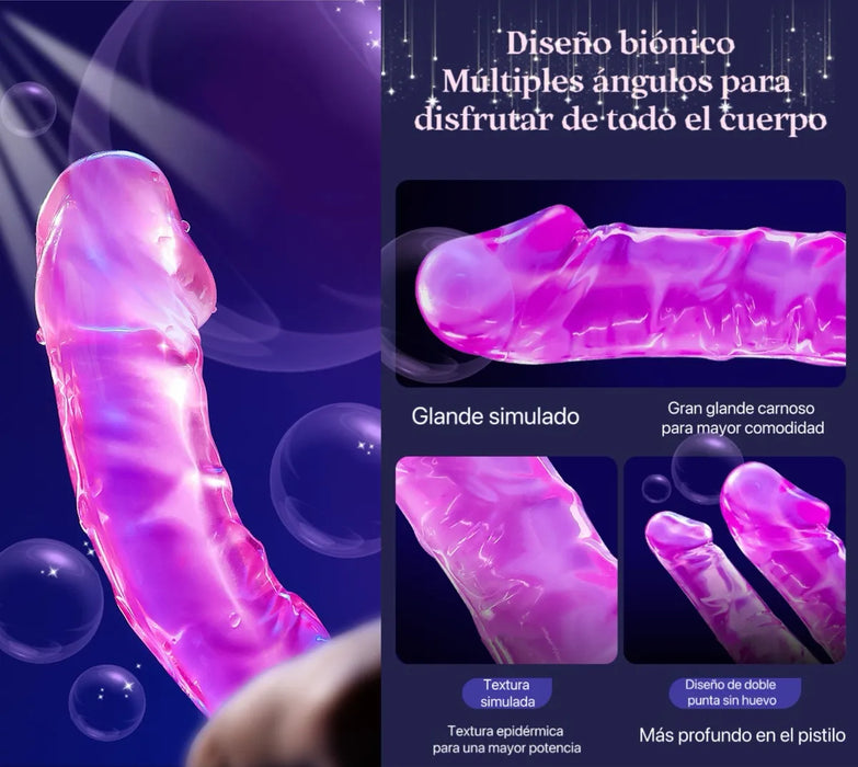 Consolador Doble Dildo Penetracion anal vaginal lesbiana Grado A