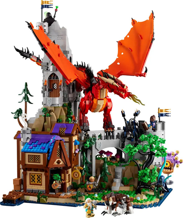 LEGO IDEAS 21348 – DUNGEONS & DRAGONS: AVENTURA DEL DRAGÓN ROJO – SET COLECCIONABLE 18+ – GRADO B (CAJA DAÑADA – BOLSAS SELLADAS – PIEZA SUELTA)