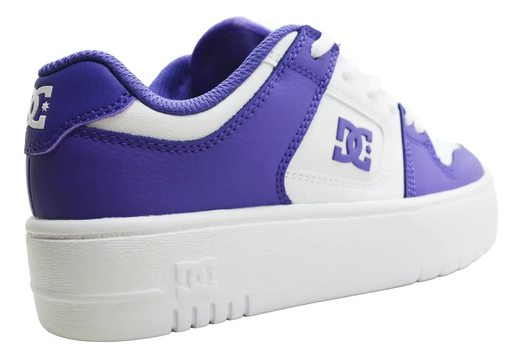 Tenis Estilo DC Manteca 4 Platform | Modelo ADJS100156 | Color Grape/White | Talla 22 CM | Grado B ✨