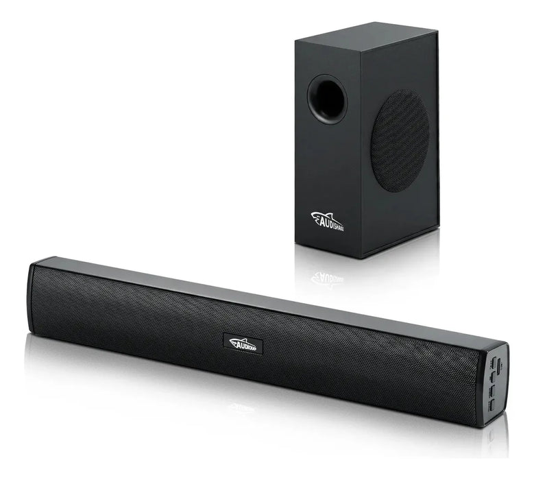 BARRA DE SONIDO CON SUBWOOFER HOME THEATER PARA TV 2.1 CANAL GRADO B