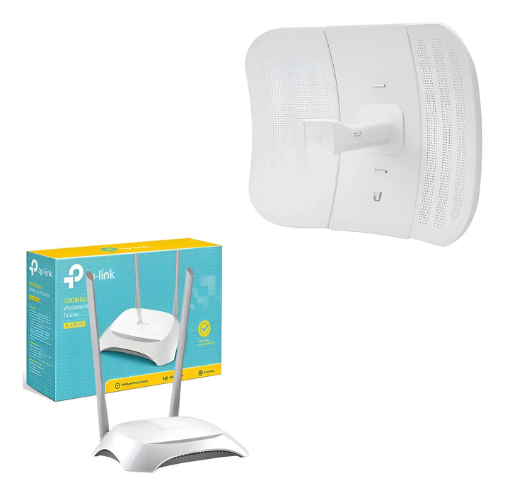 PAQUETE DE UBIQUITI LITEBEAM M5 23 DBI LBEM523 + ROUTER 840 GRADO B