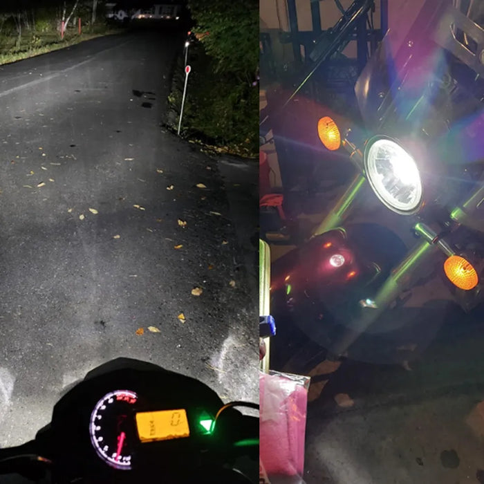 Luz De La Cabeza Para Motocicleta Led H4 Ba20d P15d H6 1059