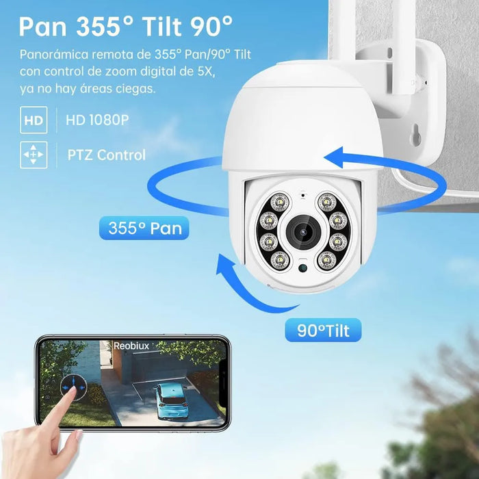 cmara de seguridad wifi hd 1080p alarma 10 leds 1