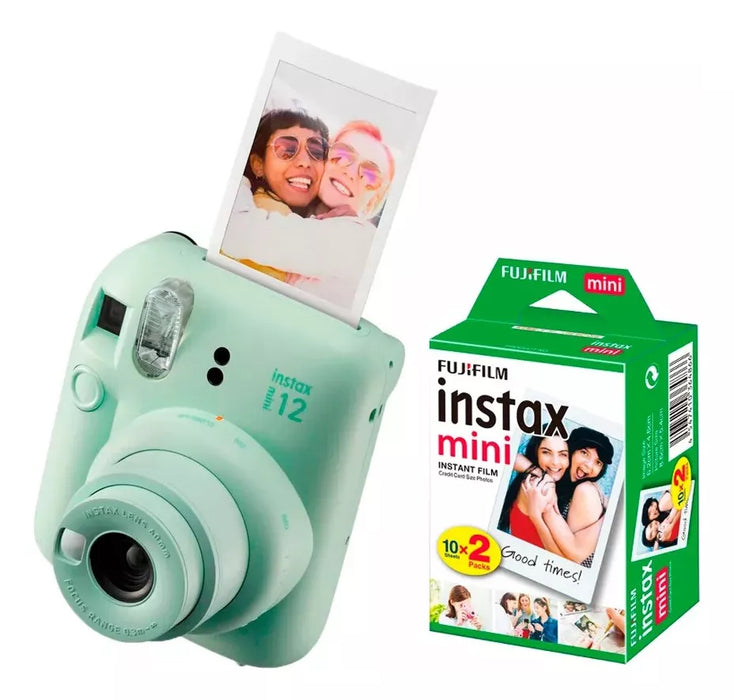 fujifilm instax mini 12 camara instantã¡nea + cartucho 20 pel 3341