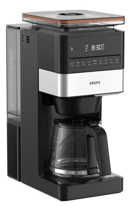 Cafetera De Filtro Grind & Brew, Krups Con Molino, Con Sistema Antigoteo Y Capacidad Para 10 Tazas, Muele Los Granos Al Momento Para Tener Un CafÃ© Mas Fresco, Incluye Filtro Permanente, Km842850 GRADO B