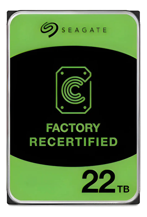 SEAGATE EXOS X 22TB HDD 3.5 (ST22000NM000C) RECERTIFICADO PLATEADO GRADO B
