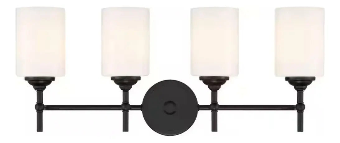LAMPARA DE TOCADOR PARA BAÑO DECORATIVA 25'' 4 LUCES 60W GRADO B