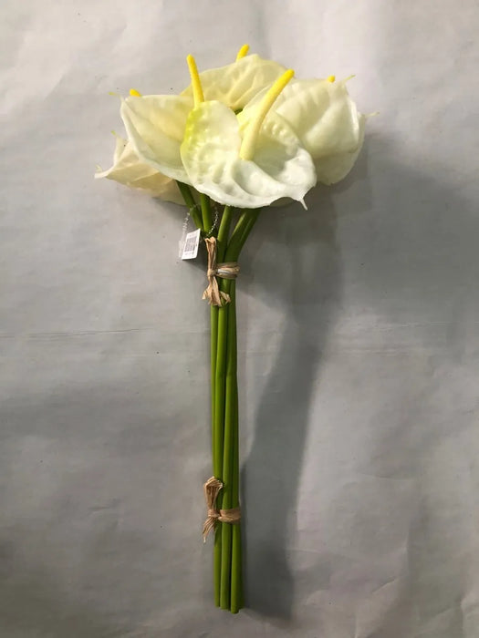 Wbouquet De Anturio Artificial, Tacto Natural 30 Cm Largo grado b