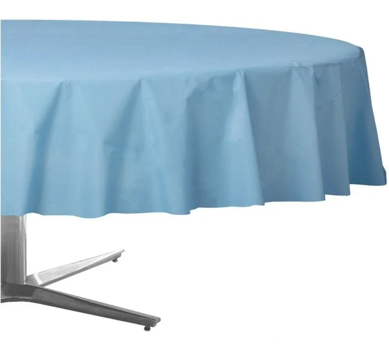 Mantel Redondo Circular De Plástico Fiesta De Colores Amscan 3021