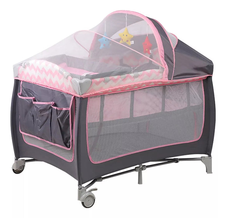 cuna corral bebe multifunciã³n plegable con mosquitero 3 en 1 2116