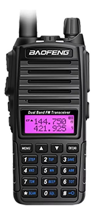radio uv82 8w walkie talkie uhf vhf fm 2800mah cable usb 513