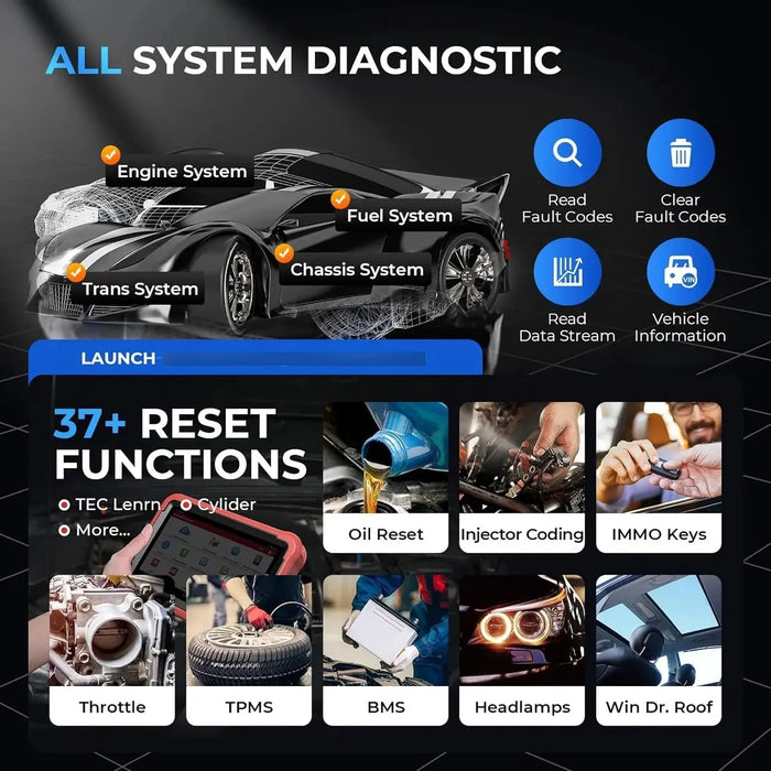 Escáner Automotriz Profesional Launch X431 Pros V5.0 | Funciones Avanzadas | Grado A