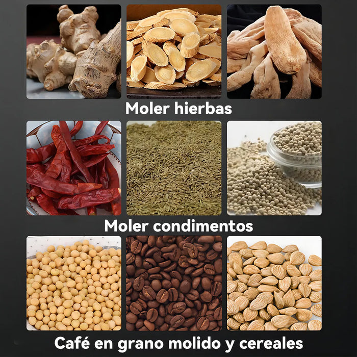 Molino Pulverizador Granos, Semillas Especias Eléctrico 800g GRADO B