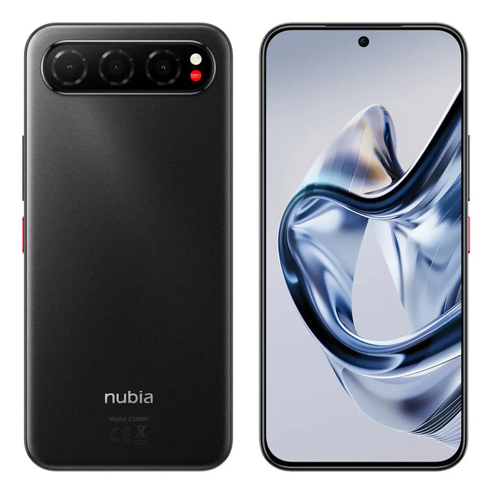 CELULAR NUBIA AIR 256 GB + 20 GB (8 GB + 12 GB DINÁMICA), CÁMARA 50 MP, ULTRA DELGADO NEGRO GRADO B