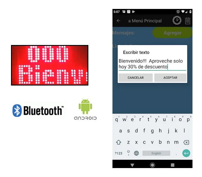 DISPLAY TOMA TURNO MENSAJES PROGRAMABLES GRADO B