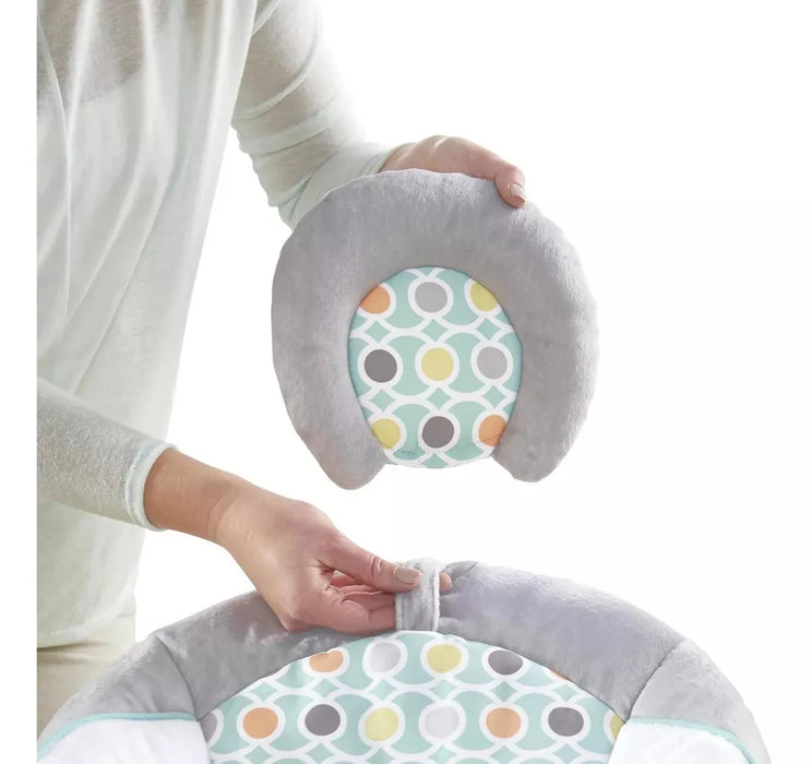 ingenuity soothing baby bouncer - asiento infantil con vibraciones, barra de juguete y sonidos, 0-6 meses hasta 20 libras (morrison) GRADO B