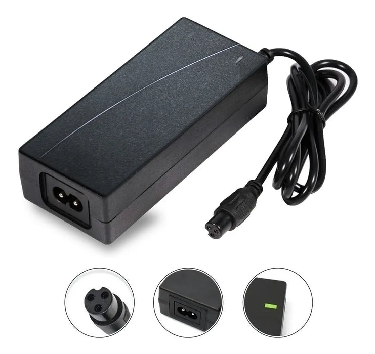 CARGADOR  PATINETA ELECTRICA HOVERBOARD SMART BALANCE 42V 2A COLOR NEGRO  GRADO B