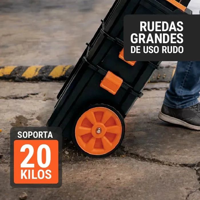 Caja para Herramientas 3 en 1 Desmontable Truper CHP-1925R 19x25 Pulgadas | Color Negro | Grado B