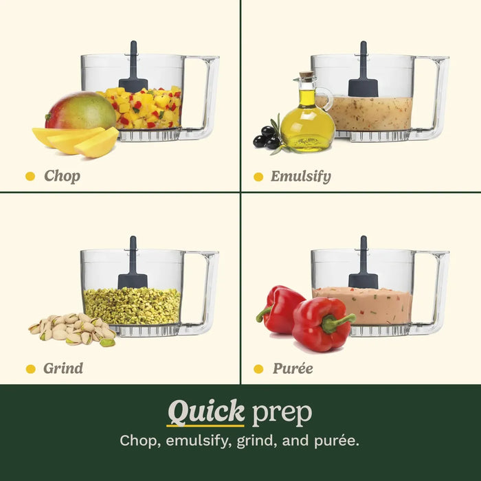 CUISINART MINI PREP PLUS FOOD PROCESSOR, 4 CUP, BRUSHED STAINLESS & MESH STRAINERS, 3 PACK SET, CTG-00-3MS   | GRADO A