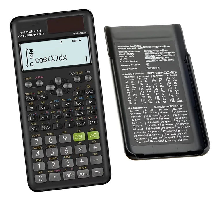 Calculadora Cientifica Fx-991es Plus En Negro Multifuncional Grado B