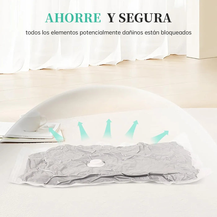 Bolsas De Almacenamiento Al Vacío Con Bomba Eléctrica 15pcs
