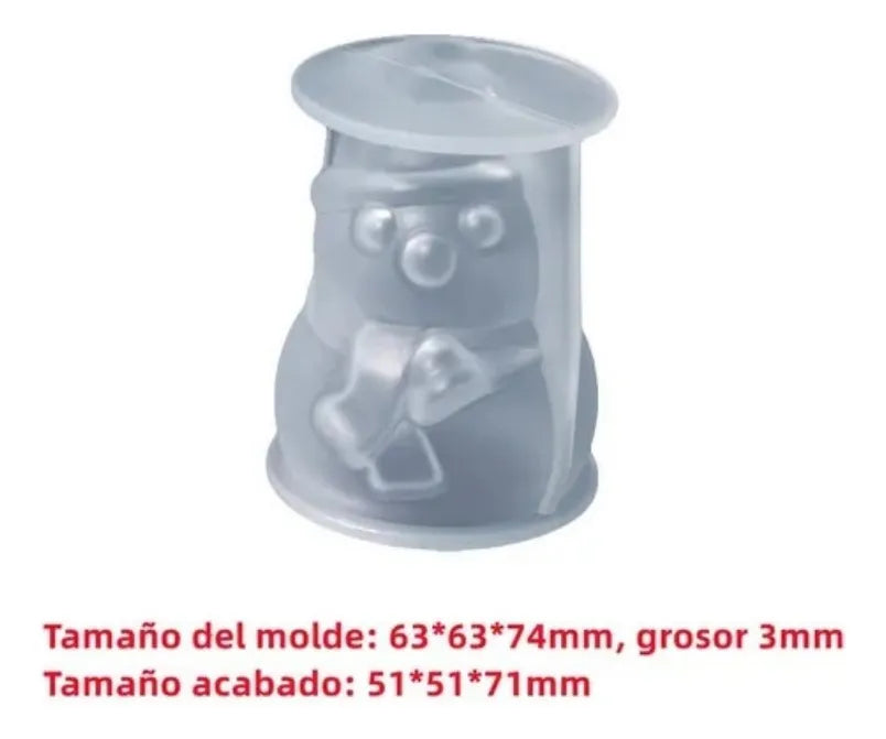 moldes de silicona navidad árbol muñeco nieve velas resina