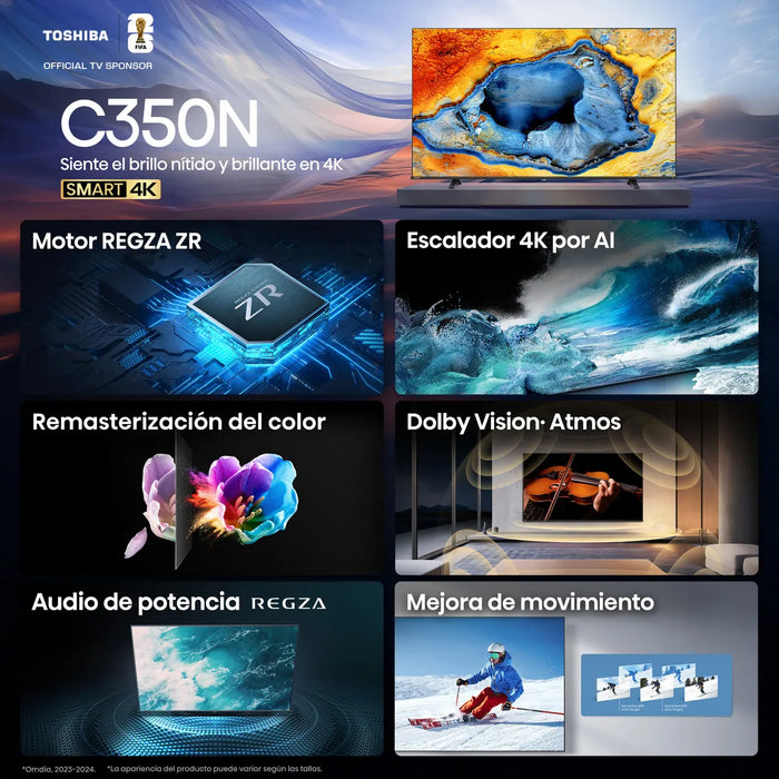 TOSHIBA SMART TV PANTALLA 43 PULGADAS LED 43C350NM FIRE TV GRADO B