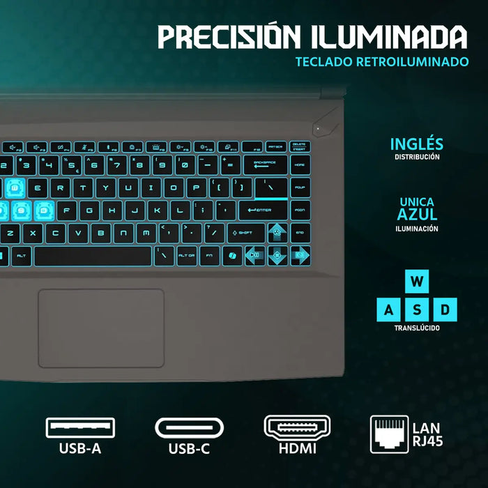 LAPTOP GAMING MSI THIN 15.6 CI5 16GB 512GB GEFORCE RTX4050 GRIS GRADO A