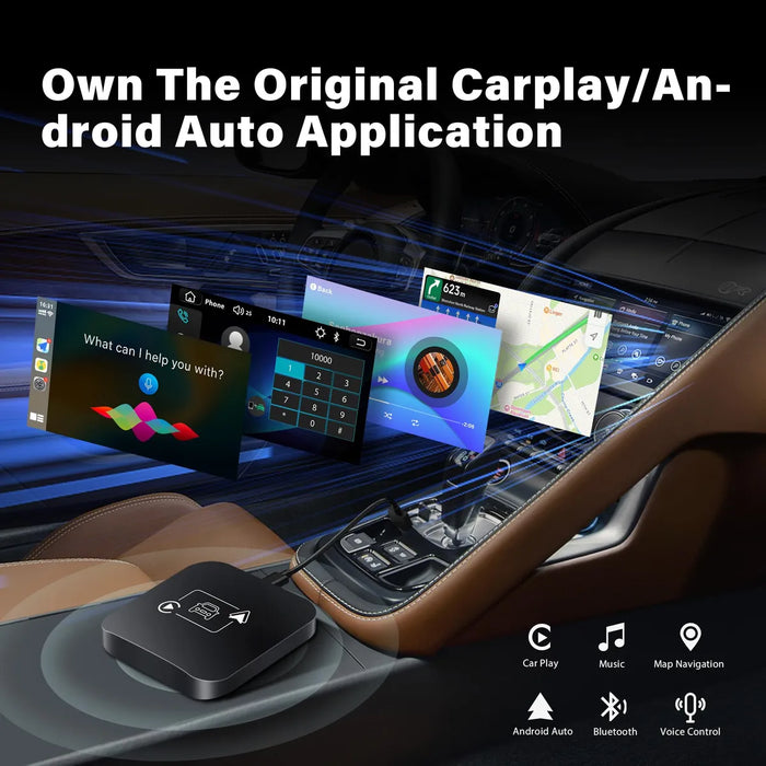 Adaptador Inalámbrico Car Play, Android Auto Converter 2en1
