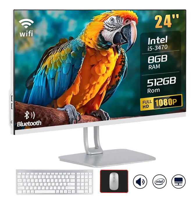PC DE ESCRITORIO TODO EN UNO DE 24'' INTEL CORE I5 W10 NUEVO  GRADO B