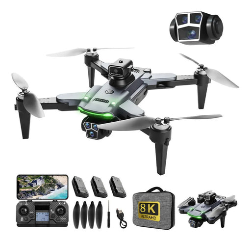 .MINI DRON 8K HYTOBP CON DUAL CÁMARA HD PROFESIONAL DRON GPS 5GHZ TRES BATERÍAS GRADO B - TiendaKomet México