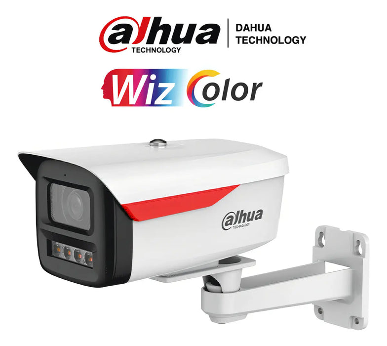 CÁMARA IP BULLET 4MP WIZCOLOR 3.6MM MICRÓFONO IR 50M IP67 COLOR BLANCO GRADO B
