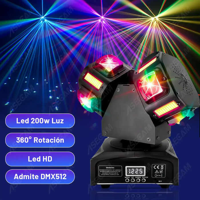 200W CABEZA MOVIL LED LUCES DJ PARA ESCENARIO PROFESSIONALE GRADO B