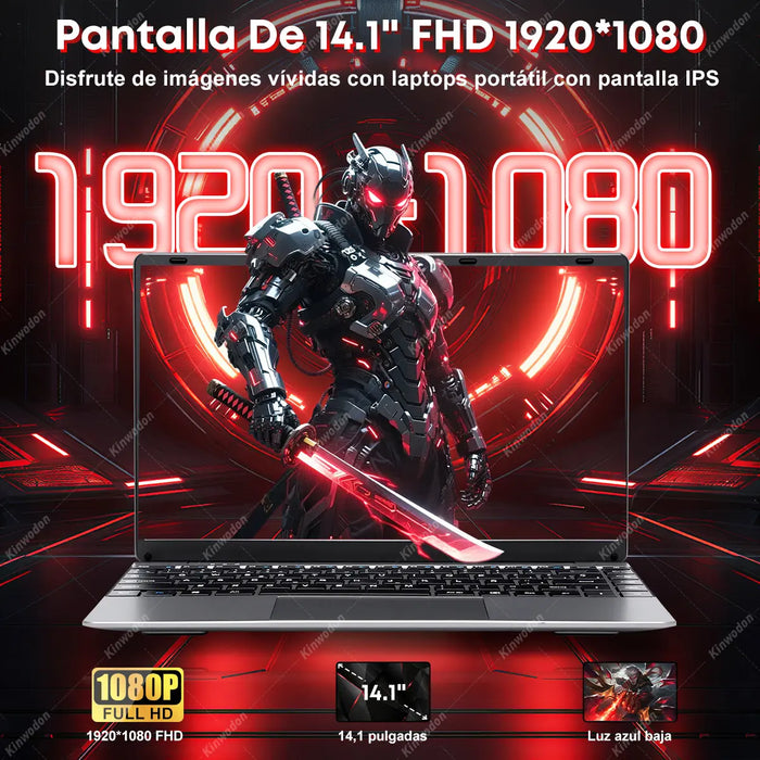 LAPTOP KINWODON DE 14.1" FULL HD CON INTEL CE GRADO B