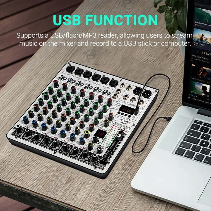 CONSOLAS SONIDO 8 CANALES MEZCLADOR AUDIO 16 DSP DJ MIXER GRADO B