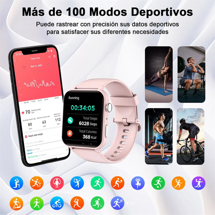 Reloj Inteligente Feipuqu R30 Pro para Mujer en color Rosa