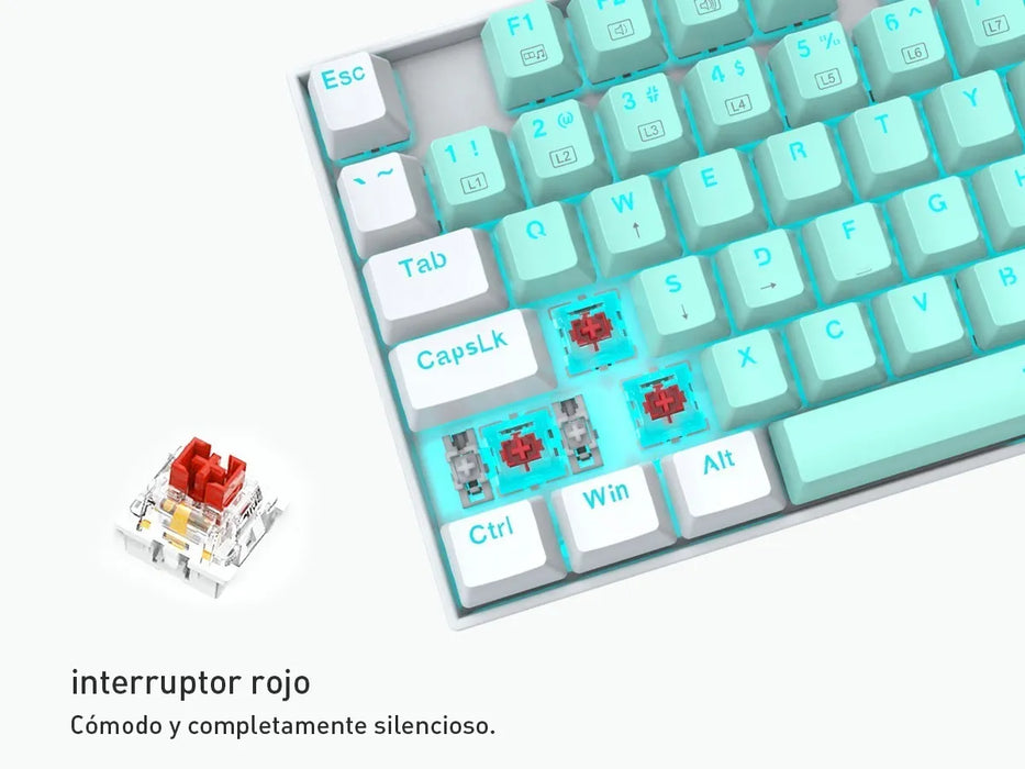 Teclado Mecánico Para Jugadores, Con Cable Usb Grado A
