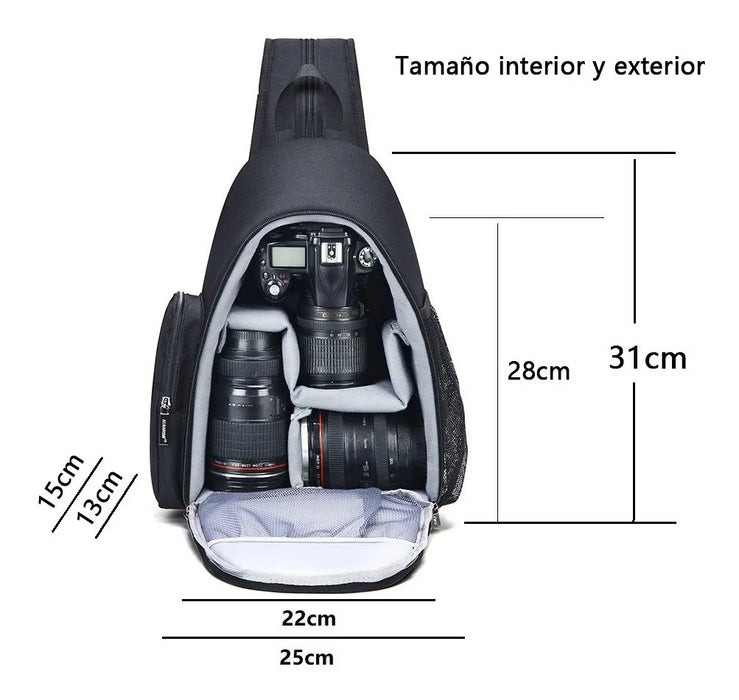 MOCHILA DE HOMBRO A PRUEBA DE AGUA PARA CÃ¡MARA