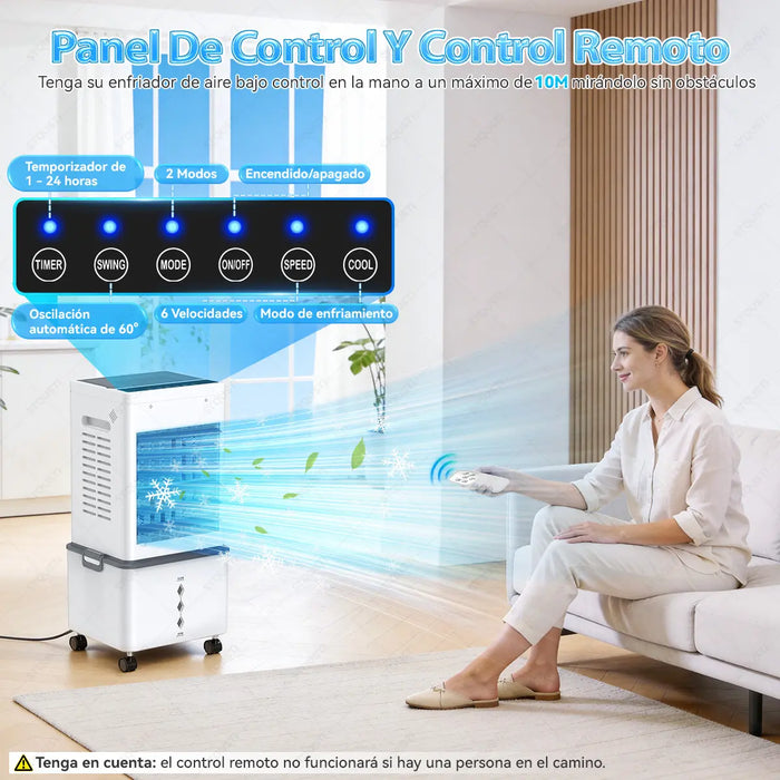ENFRIADOR DE AIRE 12L ACONDICIONADO PORTÁTIL GRADO B 2