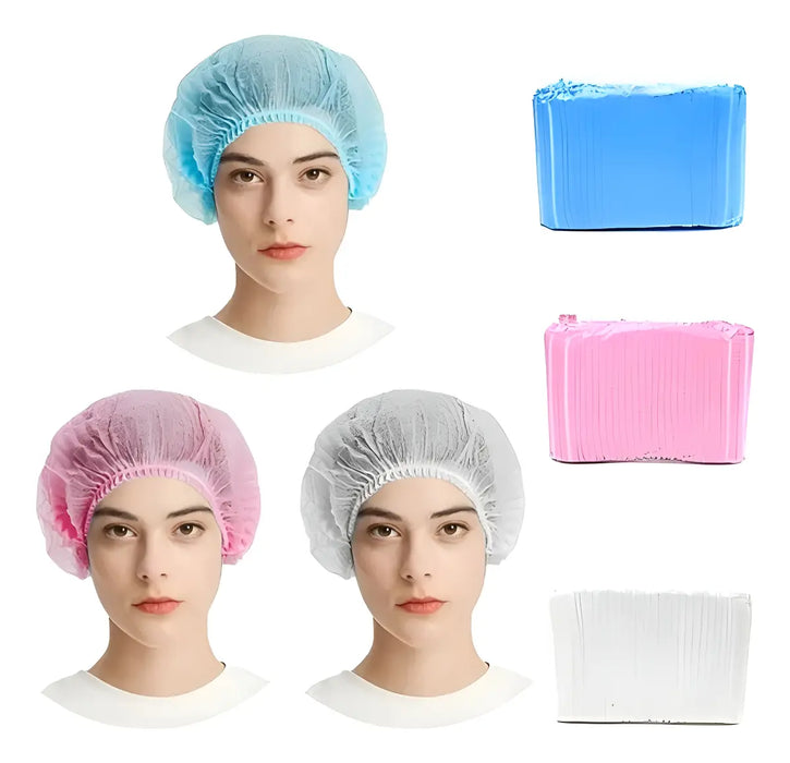 300 PZAS COFIA GORRO PLISADO DESECHABLE PLISADO COFIAS GORRA GRADO B