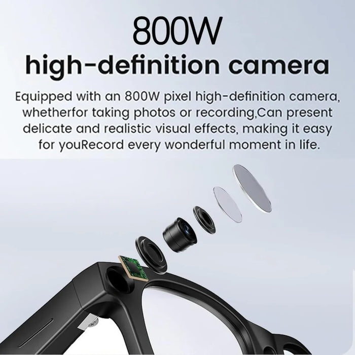 Lentes Inteligentes con Cámara AI y Filtro de Luz Azul GRADO B.