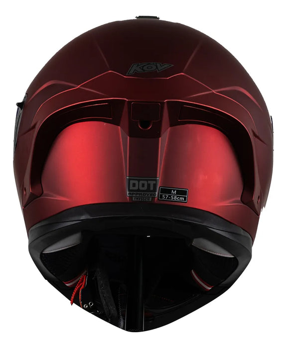 CASCO KOV ORION ROJO LED TALLA S  MICA EXTRA GRADO A