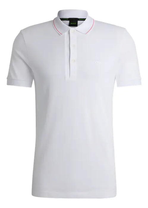 POLO PARA HOMBRE BOSS CORTE SLIM FIT EN PIQUÉ DE ALGODÓN 4063541957277 TALLA G GRADO B