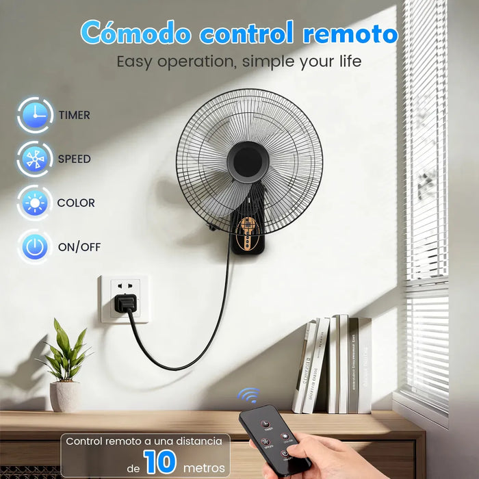 2PZS 16'' VENTILADOR DE PARED KONEIYA CON CONTROL REMOTO GRADO B