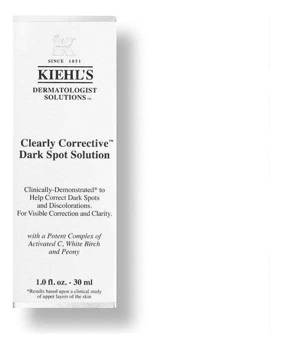 Kiehl's Dermatologist Solutions - Clearly Corrective Serum, Suero Facial Iluminador, disminuye la apariencia de las manchas oscuras y cicatrices del acné, con Vitamina C y Ácido Salicílico, 30 ml GRADO B