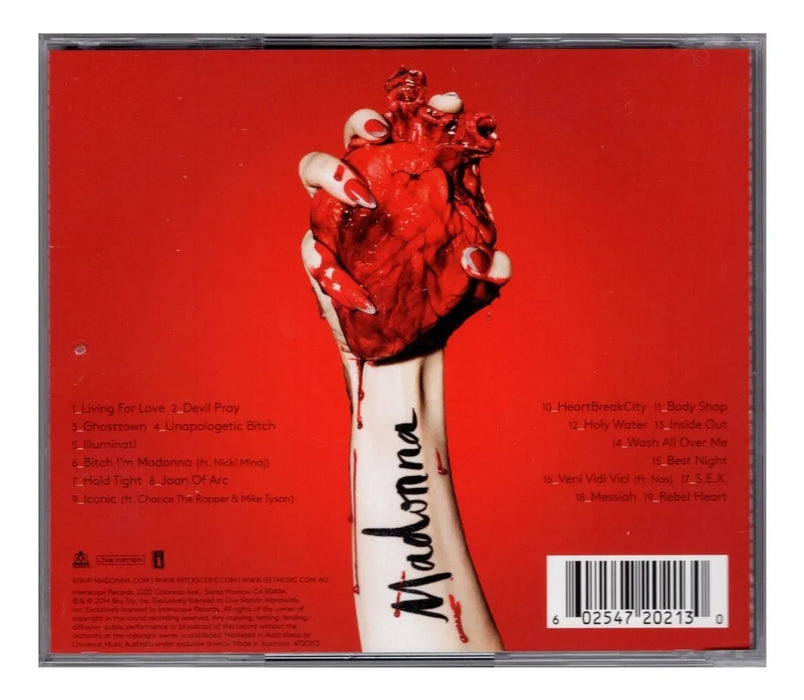 MADONNA REBEL HEART CD - GRADO B