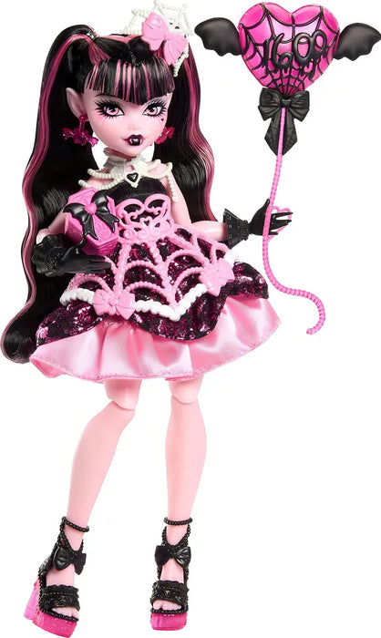 MONSTER HIGH MUÑECA CUMPLEAÑOS DRACULAURA 1600 DRACULAURA GRADO B