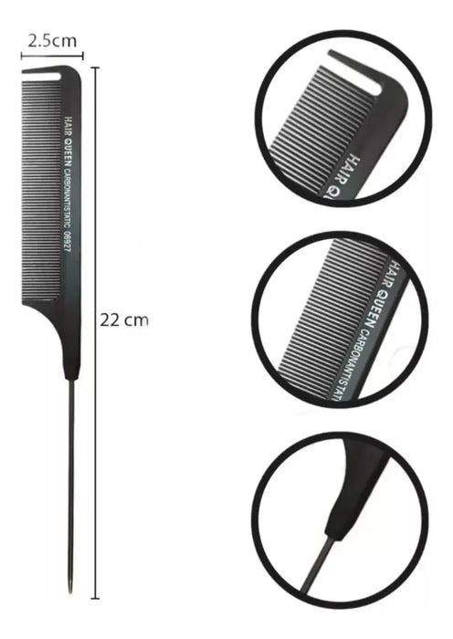 PLANCHA DE CABELLO PROFESIONAL LIZZE EXTREME CON ACCESORIOS HAIR QUEEN GRIS GRADO B