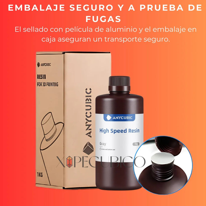 Resina Impresora 3d Anycubic Estandar 1kg Uv405nm Xipecubico Negro